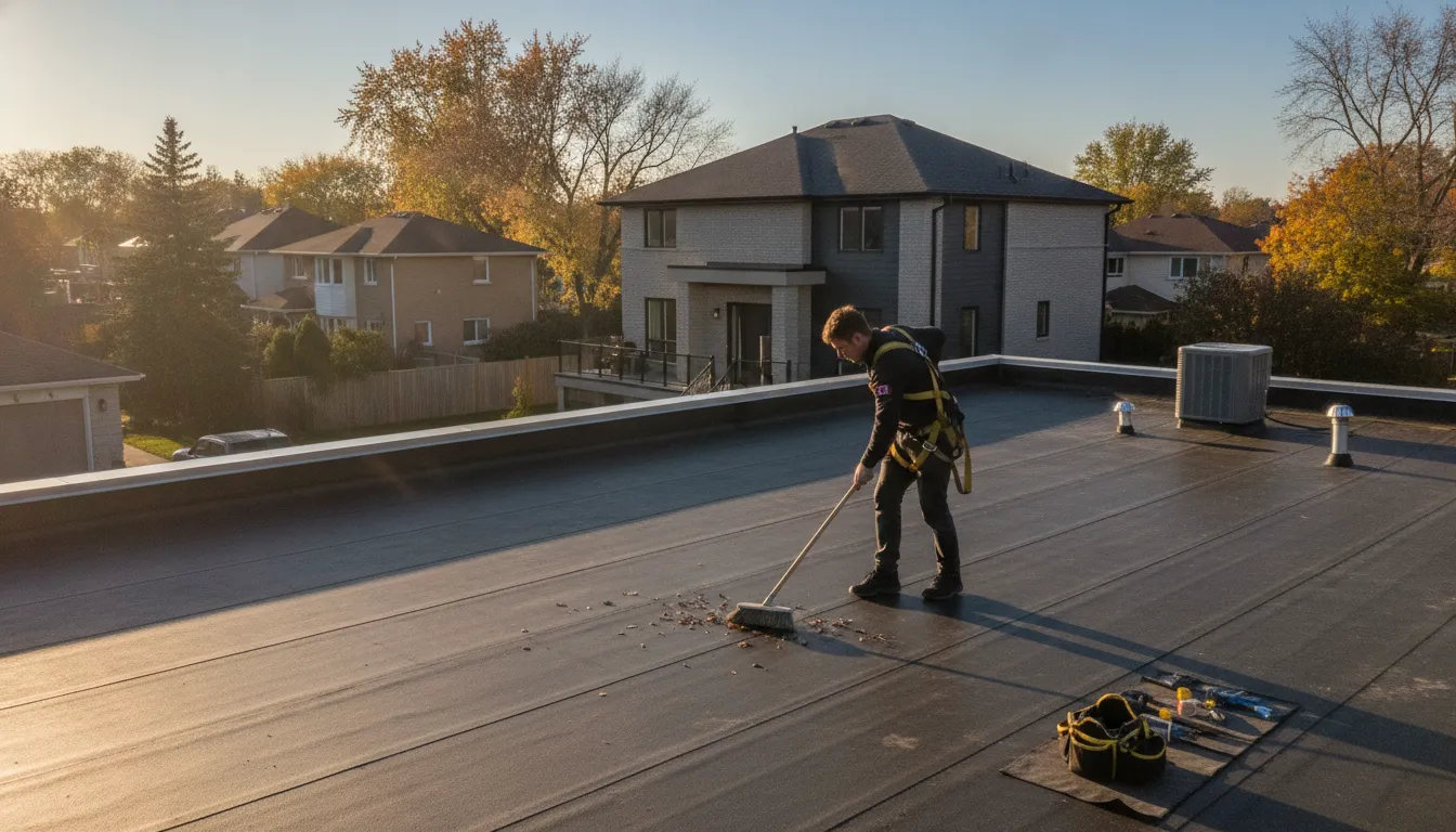 Flat Roof Maintenance for GTA Homes and Small Buildings