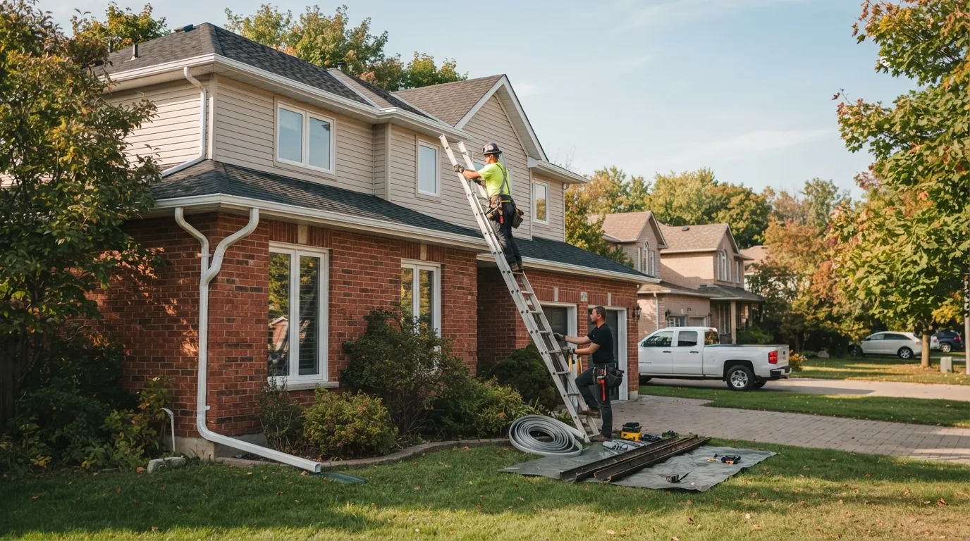 Eavestrough and Downspout Replacement for a Whitchurch Home